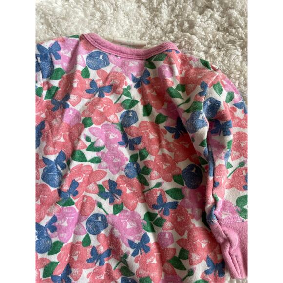 Jaime King Saplings baby girls sz. 0-3 mo. one pc. pink floral romper. Cute, gre - Picture 8 of 8